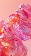 abstract background with pink and orange lines and waves,