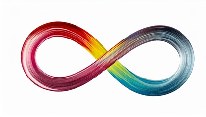 Spectrum Harmony: Rainbow Infinity Symbol Celebrating Neurodiversity"