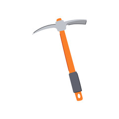 miner pickaxe cartoon. axe tool, shovel pickax, pickaxe rock miner pickaxe sign. isolated symbol vector illustration