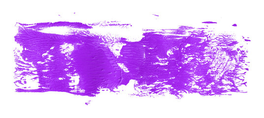 Obraz premium Shiny purple brush watercolor painting isolated on transparent background. watercolor png
