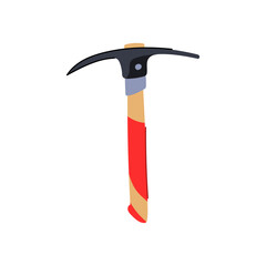 pickaxe pickaxe cartoon. rock chisel, silhouette pictogram, equipment simple pickaxe pickaxe sign. isolated symbol vector illustration
