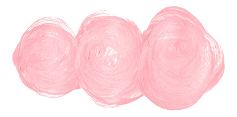Shiny pink brush watercolor painting isolated on transparent background. watercolor png