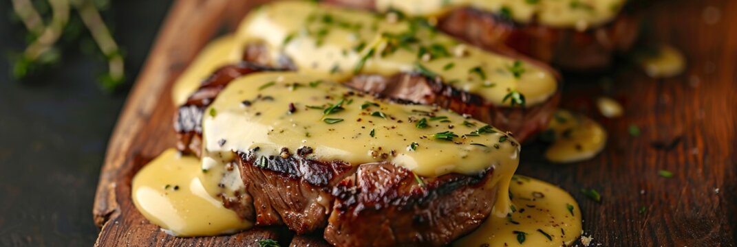 Delve into the savory delight of béarnaise sauce, its creamy richness and aromatic flavor captivating
