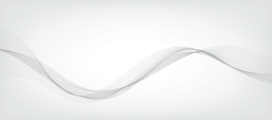 White gradient background with waves. EPS10