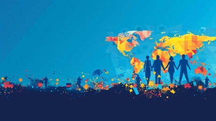 Minimalist Diversity Theme with Global Motifs

