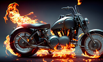 Fire Epic Chopper is stunning classic motorbike