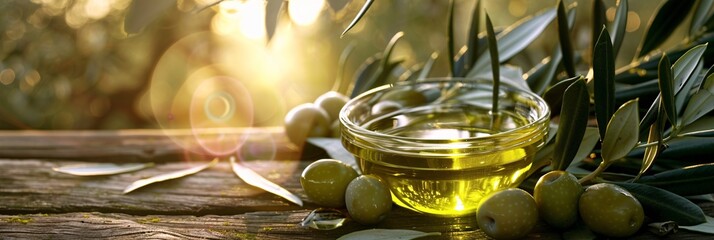 Lose yourself in the simplicity of olive oil, its clean appearance and subtle gleam enchanting, a fantastic background