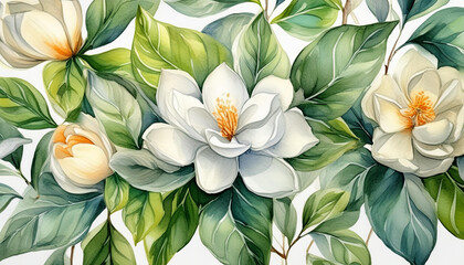 Obraz premium Flowers gardenias