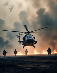 helicopter, flying, military, aircraft, flight, air, 