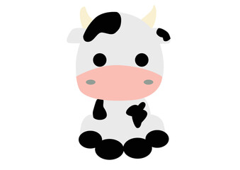 Naklejka premium cow cartoon
