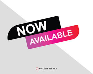 Available now button for promotion