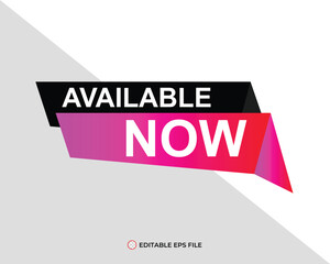 Available now button for promotion