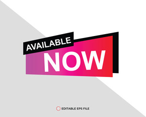 Available now button for promotion