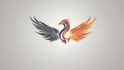Fototapeta premium Eternal Flame Illustrate a mesmerizing scene of a phoenix