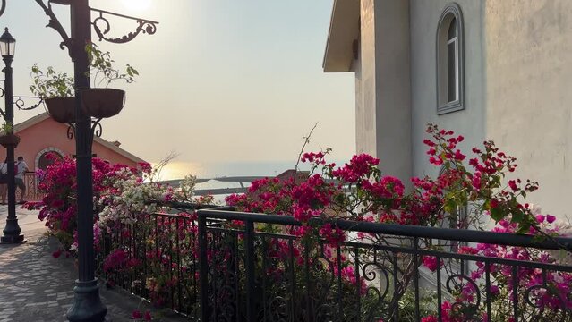 Sunset ghost town in Phu Quoc island, Vietnam. Fast being developed European city copy. Amazing future resort, Kien Giang province Vietnam Phu Quoc Sunset Town