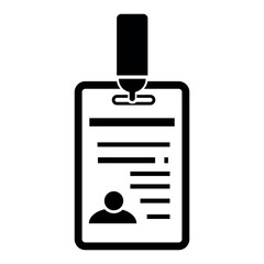 id or member card, simple vector at white background