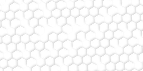 Abstract white background with hexagons. Abstract hexagon polygonal pattern background vector. seamless bright white Pattern with hexagons illustration of a honeycomb. Futuristic surface .