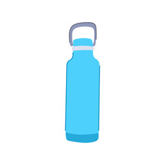 mockup reusable water bottle cartoon. flask blank, thermo product, plastic black mockup reusable water bottle sign. isolated symbol vector illustration