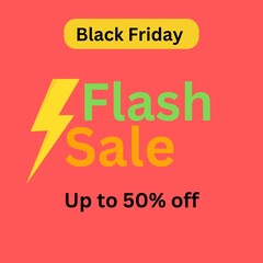 Black Friday flash sale up to 50% off