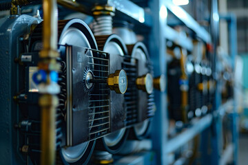 Factory background of radiator manufacturing showcasing the steps in creating essential cooling systems 