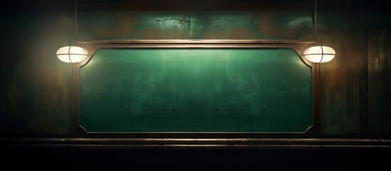 A green enamel sign from the 1930s adds a vintage touch There is ample room for text above and below the sign