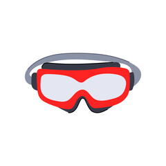 construction safety goggles cartoon. work goggle, glass protect, protection industrial construction safety goggles sign. isolated symbol vector illustration