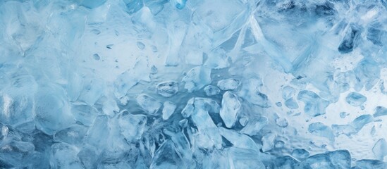 A copy space image featuring a textured background of ice
