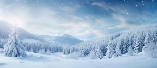 Winter brings with it the cherished tradition of celebrating Christmas Day. Creative banner. Copyspace image