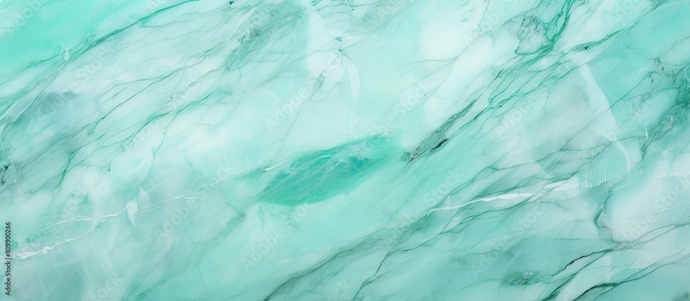 Poster Trendy mint colored abstract marble surface with natural patterns ideal for backgrounds designs and copy space images