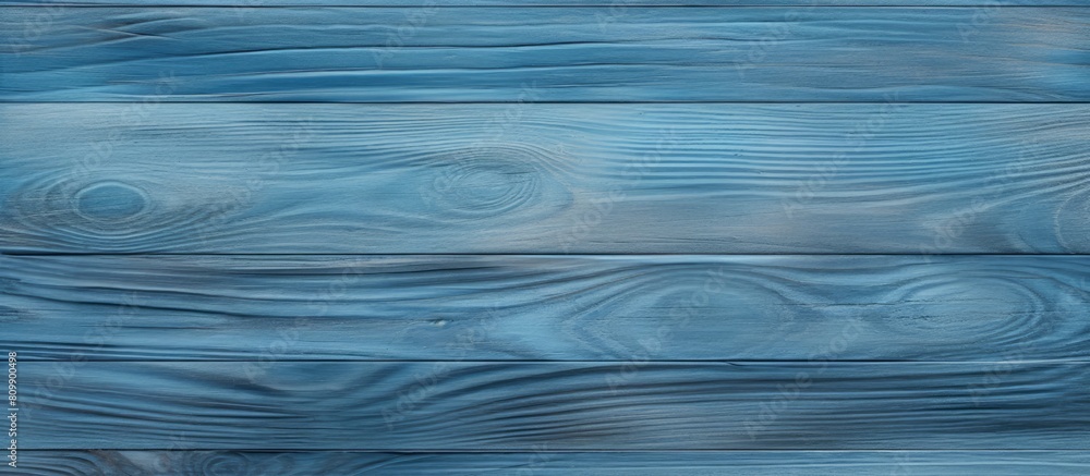 Poster a seamless blue wood floor texture with ample copy space image