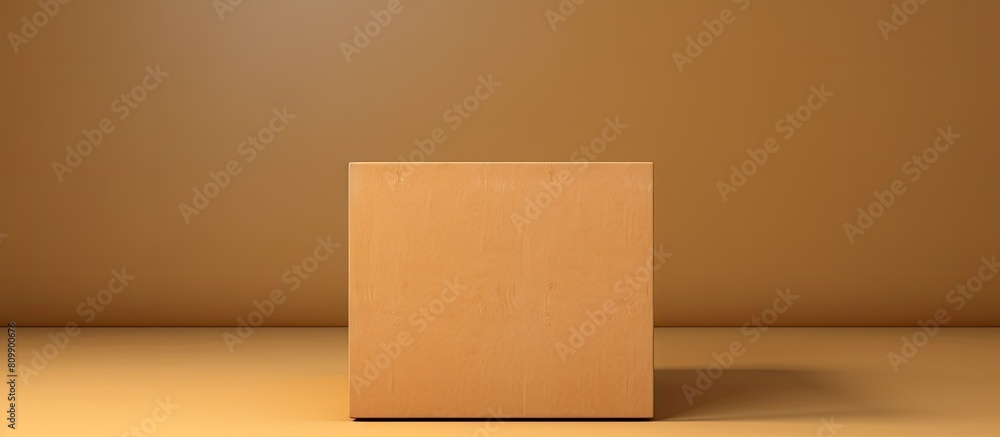 Poster A cardboard box with wooden blanks is shown in the copy space image