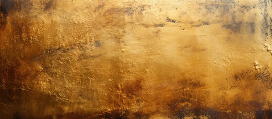 The copy space image showcases scratches on a gleaming golden surface