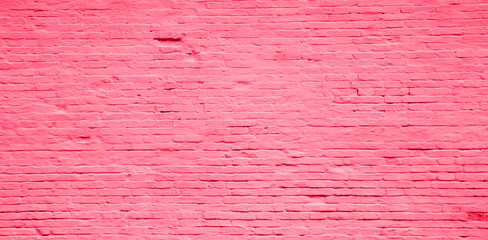 Pink old brick wall urban Background or Texture