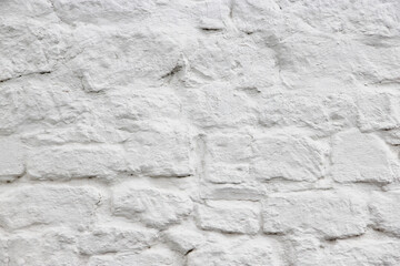 White old brick wall urban Background or Texture