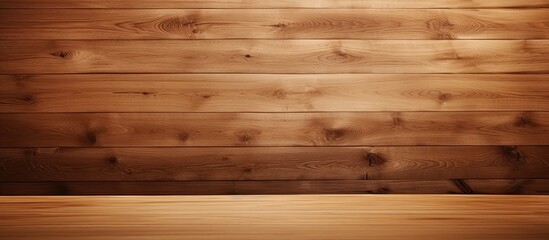 A copy space image featuring a smooth brown wooden surface resembling plywood flooring serves as a captivating background