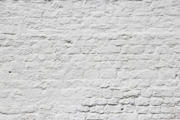 White old brick wall urban Background or Texture