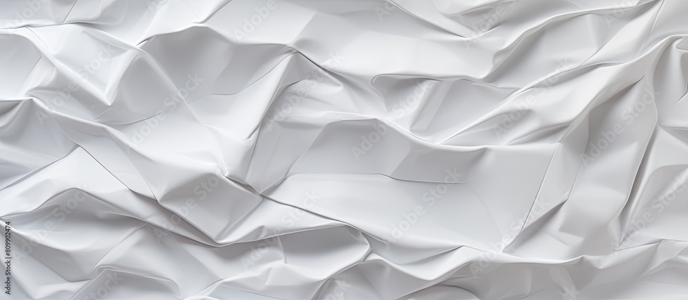 Aufkleber the crumpled white paper texture background serves as an abstract canvas providing copy space for ad