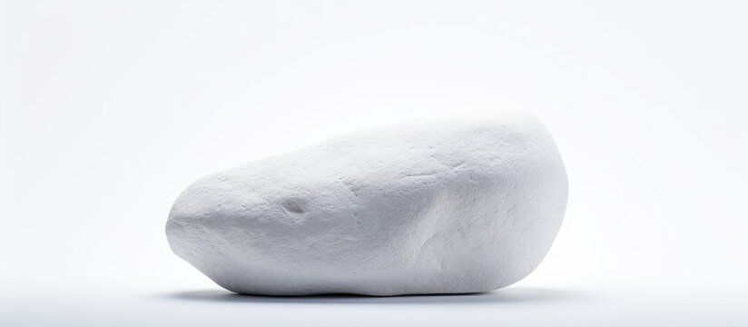 White stone on white background with copy space image for decorative design and other purposes