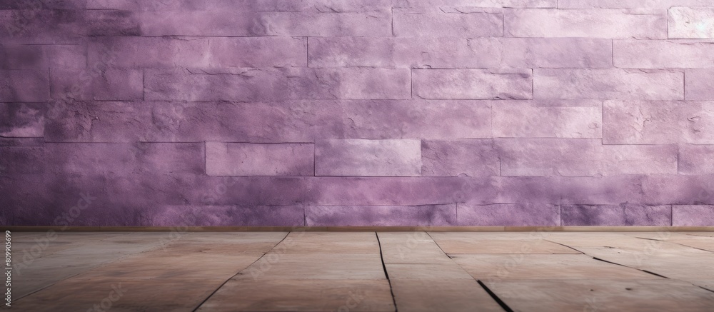 Aufkleber A small purple sandstone with a textured floor and wall serving as a background and design element with space available for text or images. Creative banner. Copyspace image