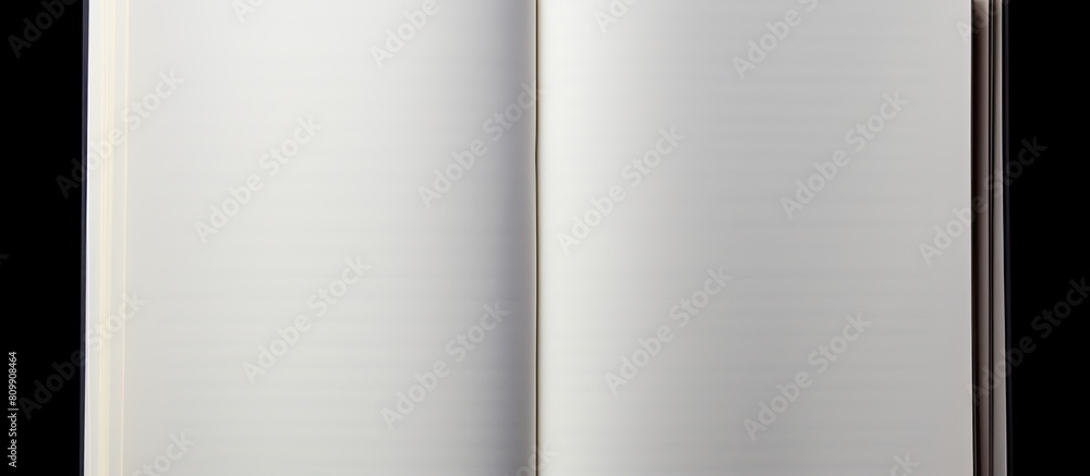 Aufkleber a notebook with an opened page clear and ready for content offering ample space for writing or drawi