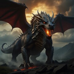 dragon in the night