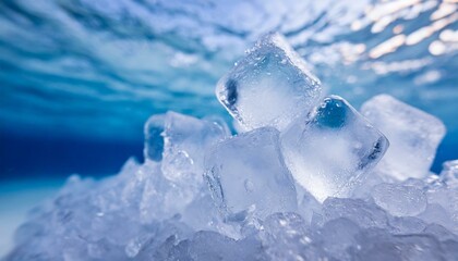 Obraz premium 水中の氷