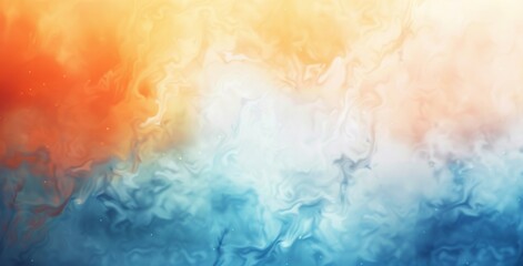 Obraz premium The image is a watercolor painting of a sunset over the ocean