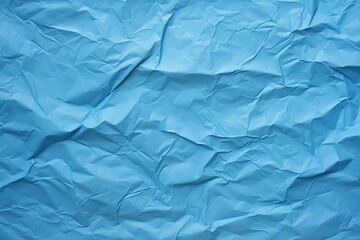 Obraz premium Blue crumpled paper texture , background