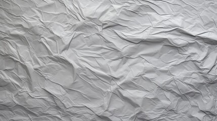 White crumpled paper texture, background - obrazy, fototapety, plakaty