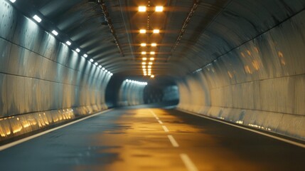Obraz premium Road tunnel exit