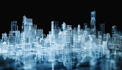 Obraz premium city in the night