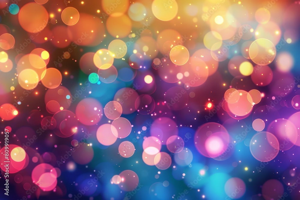 Poster bokeh lights with a soft focus, perfect for creating a festive or celebratory mood in event spaces, 
