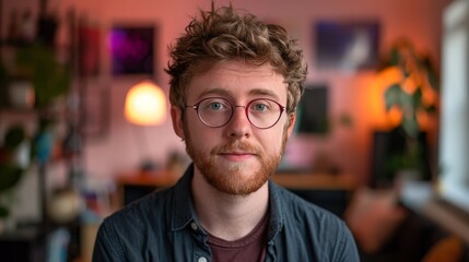 Obraz premium Forward-thinking quantum researcher envisions cutting-edge future technology developments