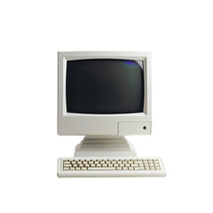Computer on a transparent background.